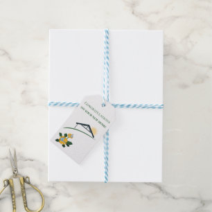 Dandelion Butterflies Congratulations on New Home Gift Tags