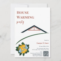 Dandelion Butterflies Housewarming Party QR Code