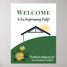 Dandelion Butterfly Welcome to Our New Home Party
