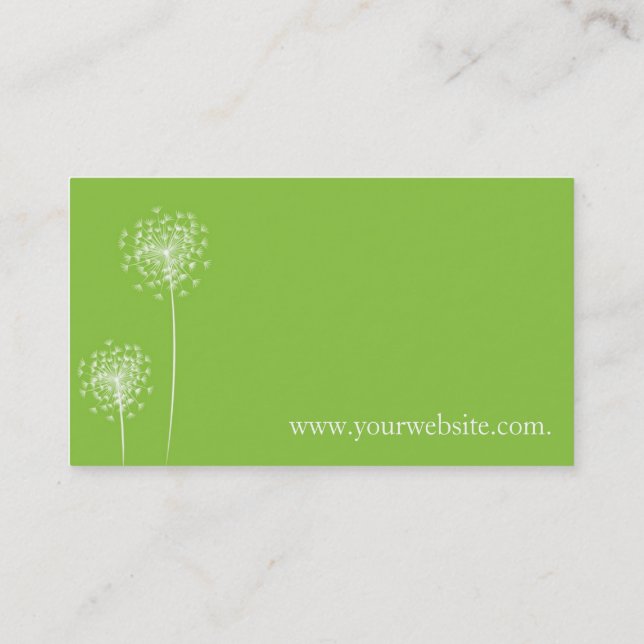 Dandelion card (Back)