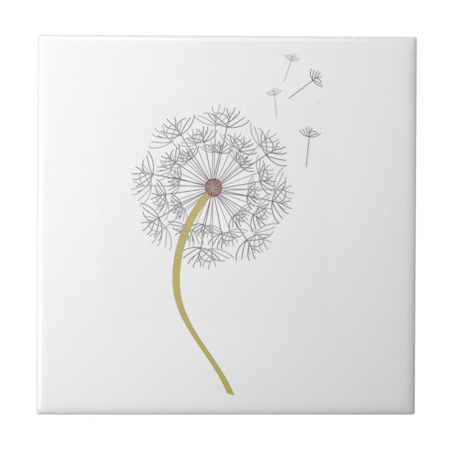 Dandelion Ceramic Tile (Front)
