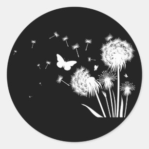 Dandelion Classic Round Sticker