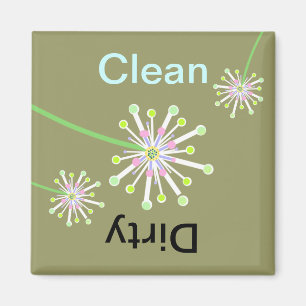 Dandelion Clean/Dirty Dishwasher Magnet