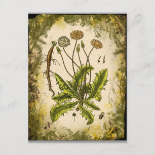 Dandelion Collage Postcard