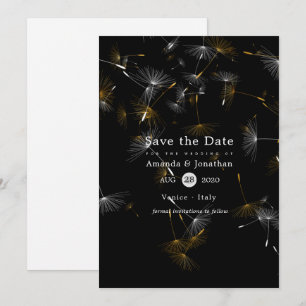 Dandelion Confetti Wedding Save The Date