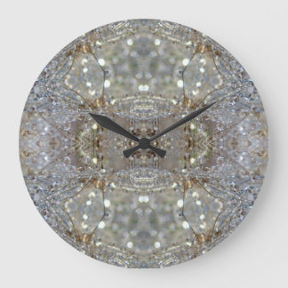 Dandelion Crystal design Large Clock