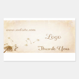 Dandelion Custom Business Logo Sticker  