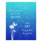 Dandelion Customisable Inspirational Quote