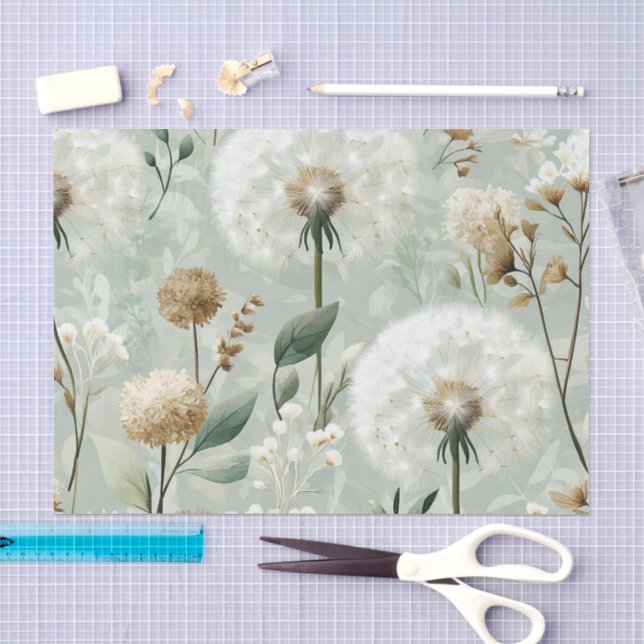 Dandelion Design Series #18 Tissue Paper (Craft)
