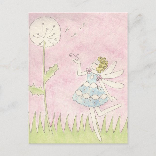 Dandelion Fairy Postcard (Front)