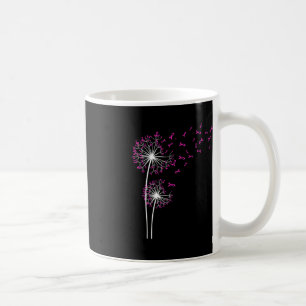 Dandelion Faith Hope Love Breast Cancer Awareness Coffee Mug