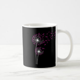 Dandelion Faith Hope Love Breast Cancer Awareness Coffee Mug