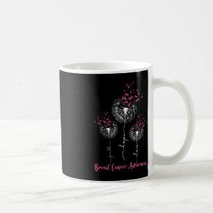Dandelion Faith Hope Love Breast Cancer Awareness Coffee Mug