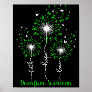 Dandelion Faith Hope Love Dwarfism Awareness  Poster