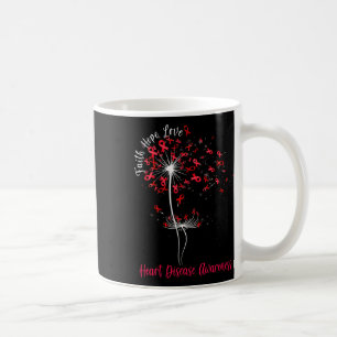Dandelion Faith Hope Love Heart Disease Awareness Coffee Mug