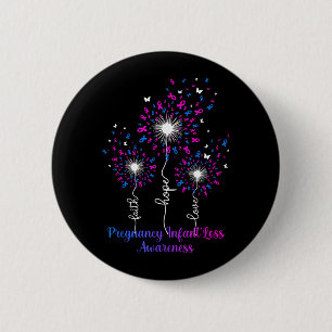 Dandelion Faith Hope Love Pregnancy Infant Loss 6 Cm Round Badge