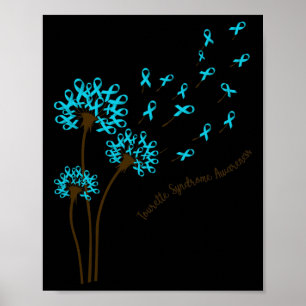 Dandelion Faith Hope Love Tourette Syndrome Awaren Poster