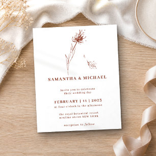 Dandelion Fall Budget Terracotta Indie Botanical Flyer