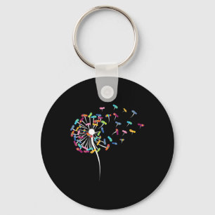 Dandelion Flip Flops Surfing Shirt For Beach Key Ring