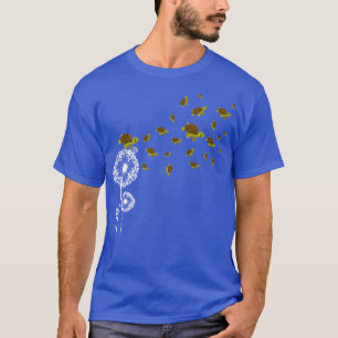Dandelion Flower Animal Pet Turtle T-Shirt
