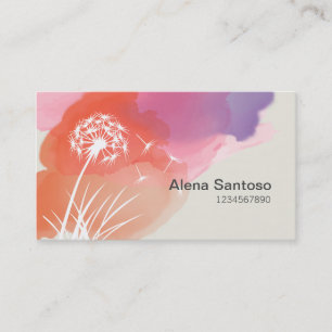 Dandelion Flower Business Card