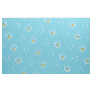 Dandelion flower floral fabric