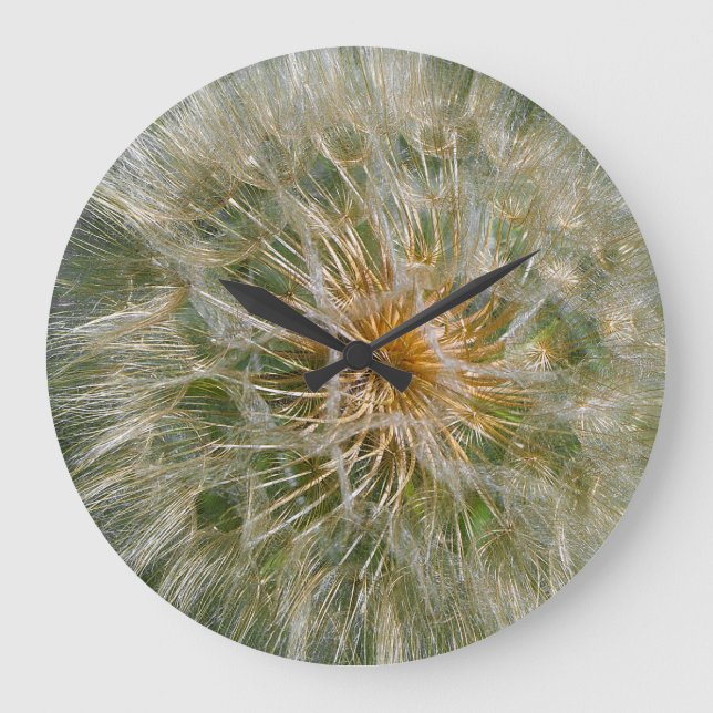 Dandelion Flower Large Clock (Front)