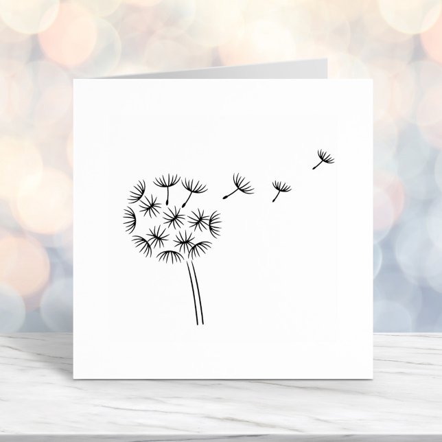Dandelion Flower Parachutes Self-inking Stamp (Creator Uploaded)