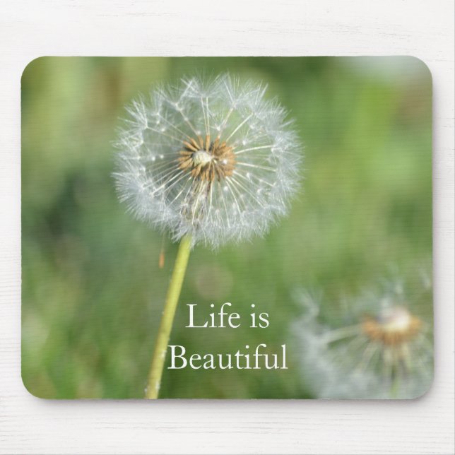 Dandelion Flower (photo by me) Mouse Pad (Front)