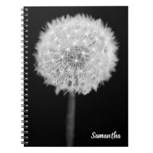 Dandelion flower Spiral notebook