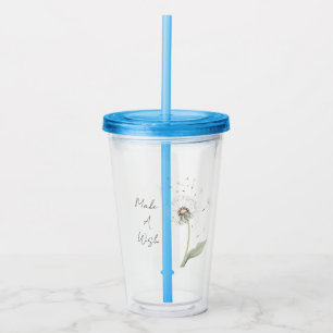 Dandelion Flower Wish Acrylic Tumbler