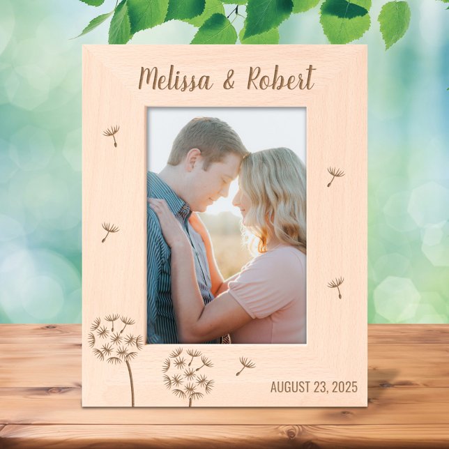 Dandelion Flowers Couple Anniversary 5x7 Etched Frames (Creator Uploaded)