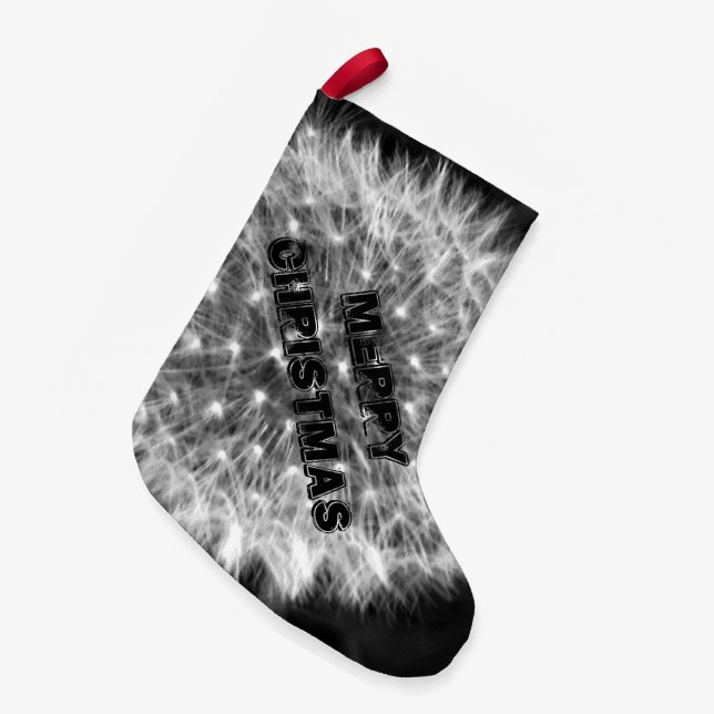 Dandelion Fuzz Small Christmas Stocking (Front (Hanging))