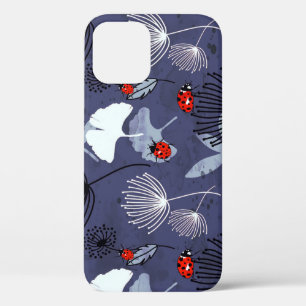 Dandelion Ginkgo: Abstract Hand Drawing iPhone 12 Case