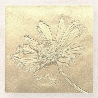 Dandelion glass coaster