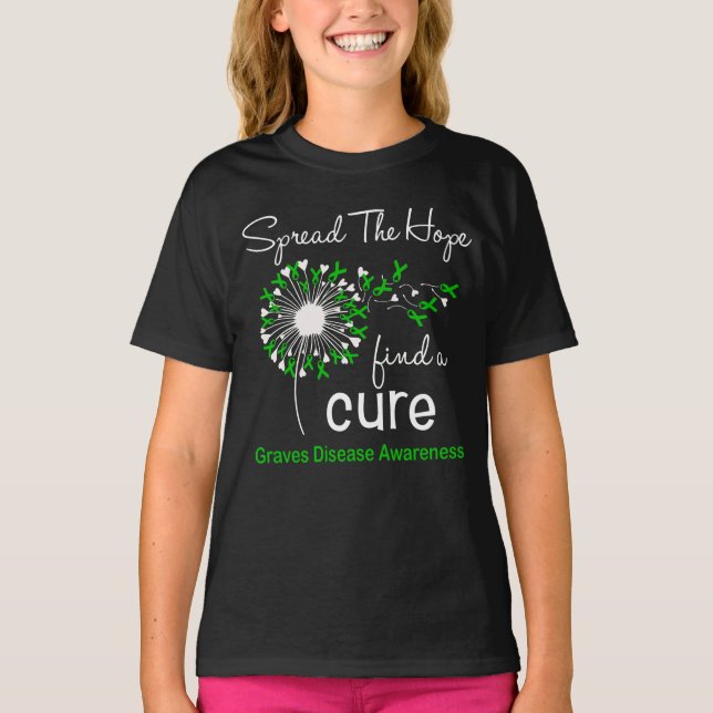Dandelion Graves Disease Awareness T-Shirt (Front)