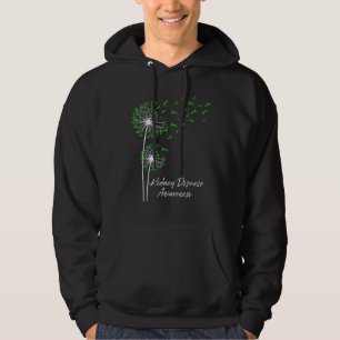 Dandelion Green Ribbon Kidney Disease Awareness Mo Hoodie