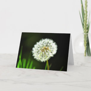 Dandelion Greeting Card, Blank Inside Card