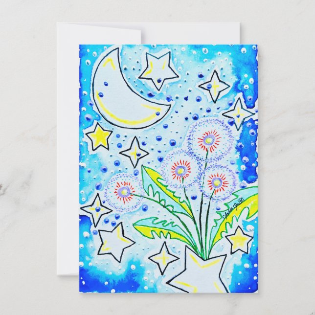 dandelion greeting invitation (Front)