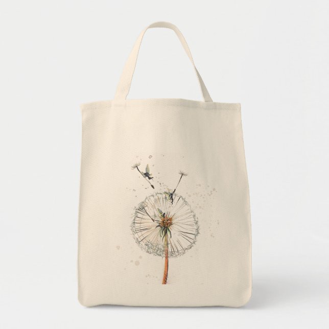Dandelion Grocery Tote Bag (Front)