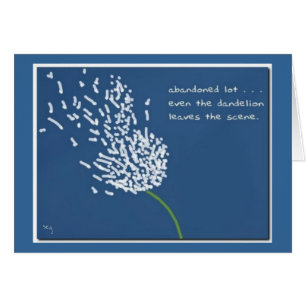 Dandelion Haiku Greeting/Note Card