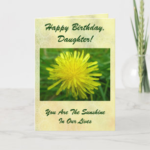 Dandelion Happy Birthday Daughter Card