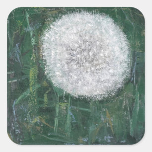 Dandelion Head 2008 Square Sticker