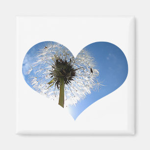 Dandelion Heart Magnet