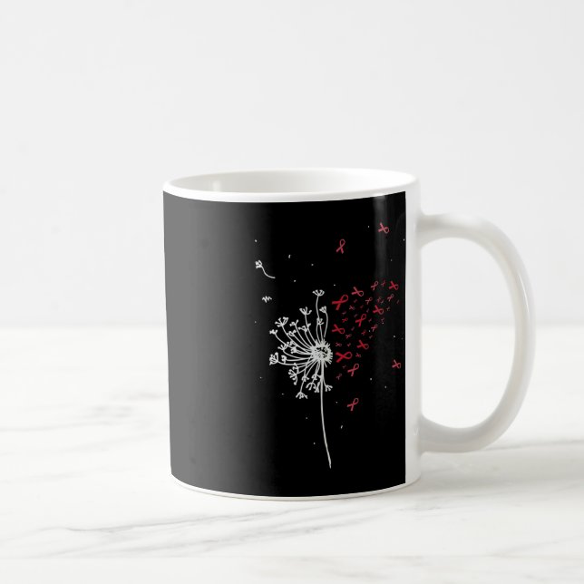 Dandelion HIV Aids Brain Aneurysm Stroke Cool Awar Coffee Mug (Right)