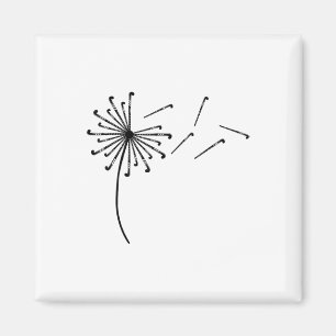 Dandelion Hockey Stick Shirt For Field Hockey Play Magnet