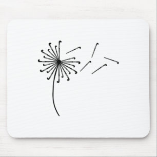 Dandelion Hockey Stick Shirt For Field Hockey Play Mouse Pad