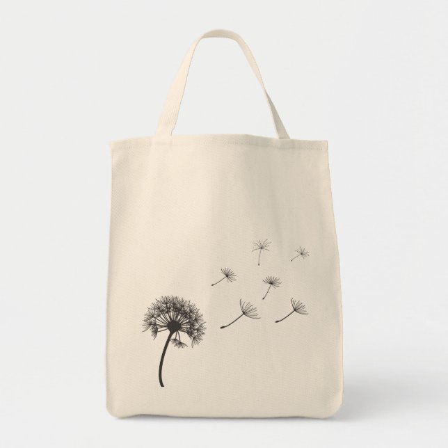 dandelion illustration copy tote bag (Front)