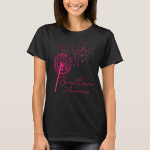 Dandelion I'm A Survivor Breast Cancer Awareness F T-Shirt