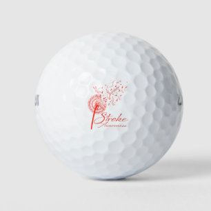 Dandelion I'm A Survivor Stroke Awareness Flower Golf Balls